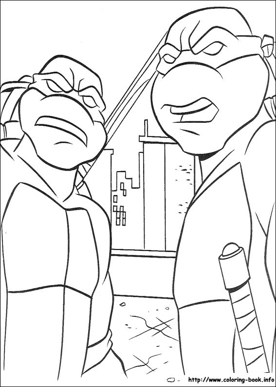 Teenage Mutant Ninja Turtles coloring picture